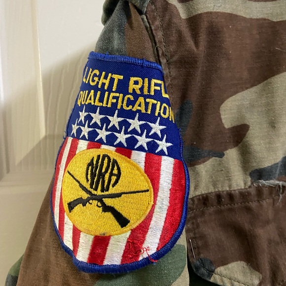 Jackets & Coats Vintage Us Army Camo Jacket Mens Xs Short Full Zip Jacket Womens S Wpatches